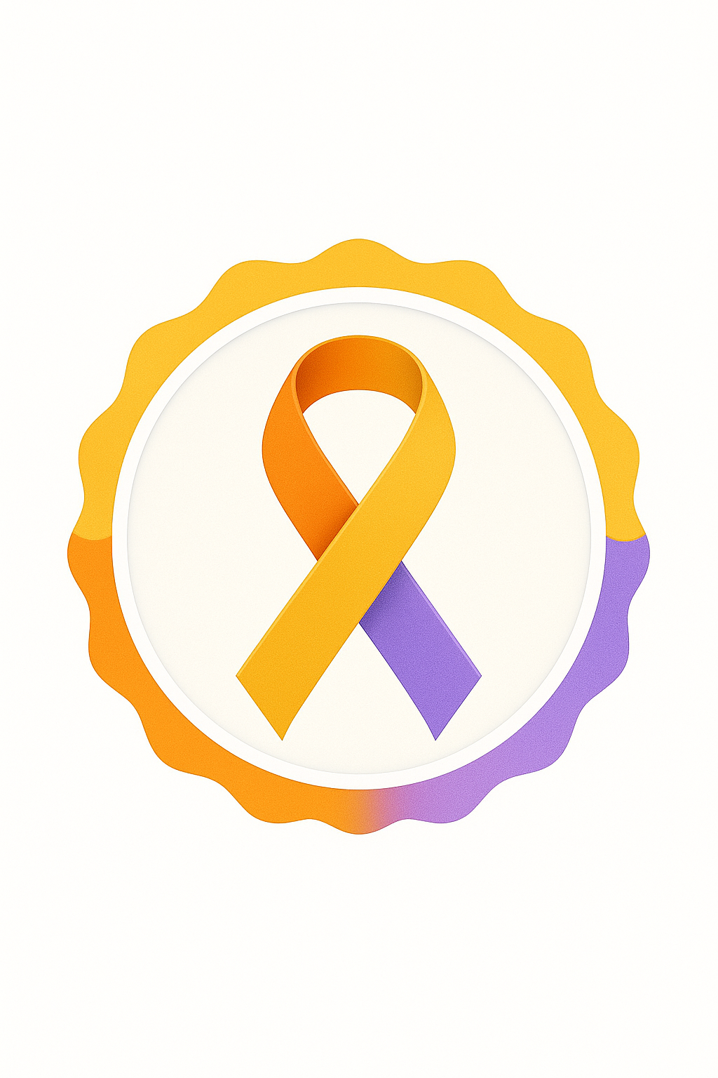 Campanha - Mês Agosto Laranja, Dourado e Lilás